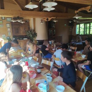 Salle de repas du gîte