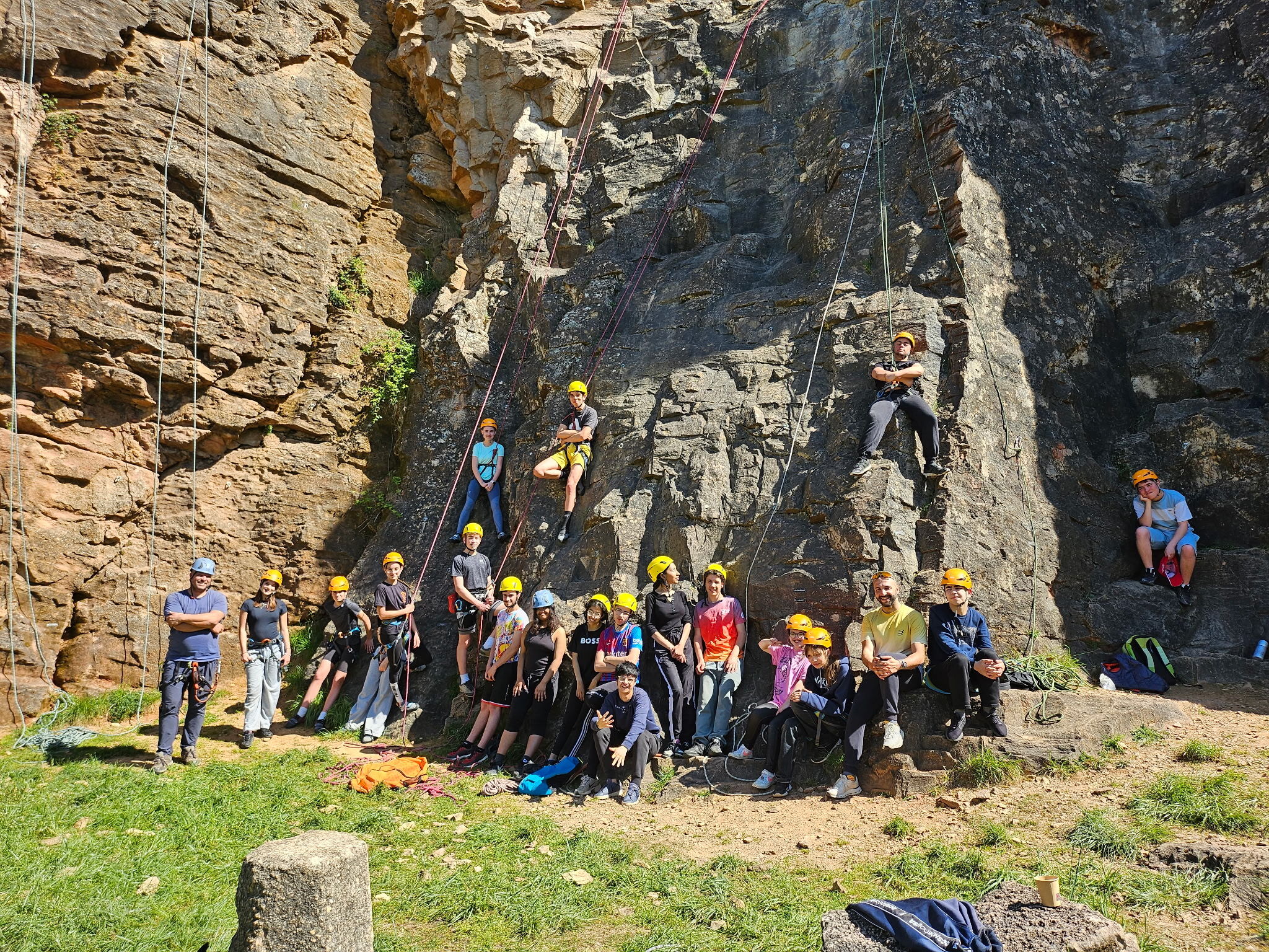 Sortie escalade en plein air